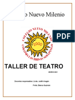 Taller de Teatro Mes de Marzo 2021