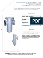 Installation Operation and Maintenance Manual Model 90 Simplex Basket Strainer