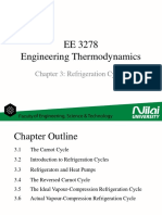 3.0 EE3278 - Engineering Thermodynamics - Refrigeration Cycles