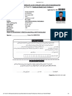 Board of Intermediate & Secondary Education Bahawalpur Application Form For Duplicate Result Card (Ordinary)