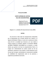 Sentencia Corte Suprema Sala Casacion Penal