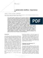 Staphylococcus Epidermidis: Bio®lms: Importance and Implications