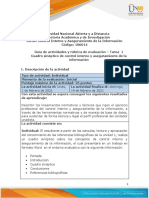 Guía de Actividad y Rúbrica de Evaluación - Tarea 1 - Cuadro Sinóptico de Control Interno