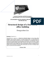 Structural Design of A Four Storey Office Building: Dongyezhan Liu