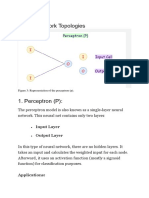 Neural Network Topologies: Input Layer Output Layer