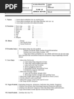 Jobsheet Tune Up Sepeda Motor