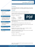 Describing A Town or City Worksheet