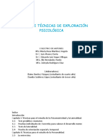 Manual de Técnicas de Exploración Psicológica