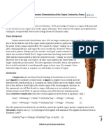 The Spectrophotometric Determination of The Copper Content in A Penny