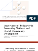 Lesson 6 Importance of Solidarity