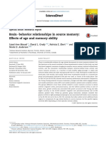 Brain Behavior Relationships in Source Memory - Effects of Age and Memory Ability