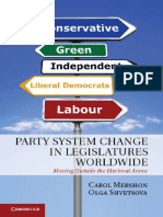 Carol Mershon, Olga Shvetsova - Party System Change in Legislatures Worldwide - Moving Outside The Electoral Arena-Cambridge University Press (2013)