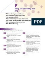 Chemical Bonding: Ionic Bonding and Metallic Bonding: Learning Goal