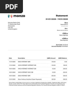 Monzo Bank Statement 2020 01 19 124459