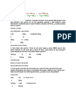 Ejercicios Masa, Volumen y Temperatura