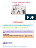 G10 Double Entry Bookkeeping Credit Trans