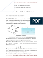 Unit 2 Pressure and Its Measurement 10CV35