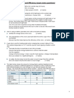 P7 CHW4 Power and Efficiency Questions