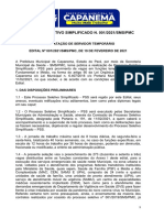 Processo Seletivo Capanema 2021 Secretaria Da Saude