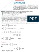 Matrices: Matrix: An Arrangement of Number in To Rows and Columns Is Called A "Matrix"