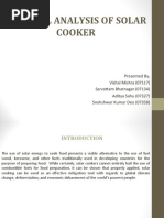 Thermal Analysis of Solar Cooker