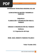 Material Unidad II Organizacion Del Trabajo