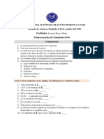 1era Primera Practica de Matematica 0140. UASD