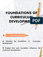 Foundations of Curriculum Development