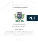 Actividades Del Mantenimiento Eléctrico