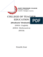 College of Teacher Education