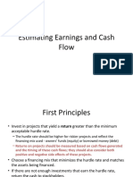 Estimating Earnings and Cash Flow