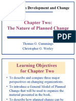 Organization Development and Change: Chapter Two: The Nature of Planned Change