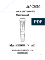 PH20 Value PH Tester Kit User Manual: Apera Instruments, LLC