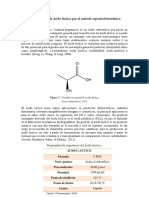 Determinación de Ácido Láctico Por El Método Espectrofotométrico