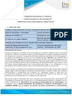 Syllabus Del Curso Farmacognosia