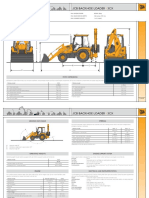 J CB Backhoe Loader 3CX: Static Dimensions