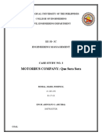 Motorbus Company: Que Sera Sera: ES 38-3C Engineering Management