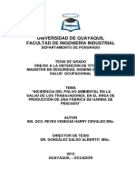 Polvo Ambiental en Fabricas de Harina de Pescado