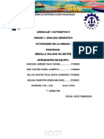 Lenguaje y Automatas II - (Actividades de La UNIDAD I)