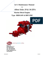 Bukh Diesel Engine Type BBD1105 & BBV1505 Operator's Maintenance Manual