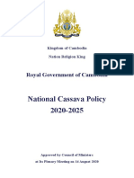 National Cassava Policy 2020-2025: Royal Government of Cambodia