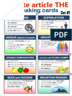 Definite Article The Speaking Cards