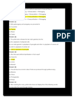 Artificial Hybridisation MCQ