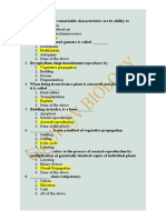 Reproduction in Organisms MCQ