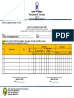 ENCLOSURE C Summary of Portfolio Assessment Sheet AERT 2020