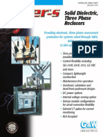 Solid Dielectric, Three Phase Reclosers