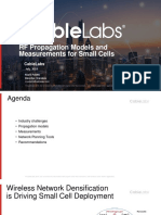 RF Propagation Models and Measurements For Small Cells: Cablelabs