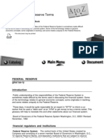 Glossary of Federal Reserve Terms: 10, 11, 12 Grade Levels: Reference Book Document Type