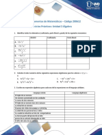 Ejercicios Prácticos Unidad 2 Álgebra Simbólica