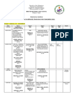 Training Matrix Mid-Year In-Service Training For Teachers 2021